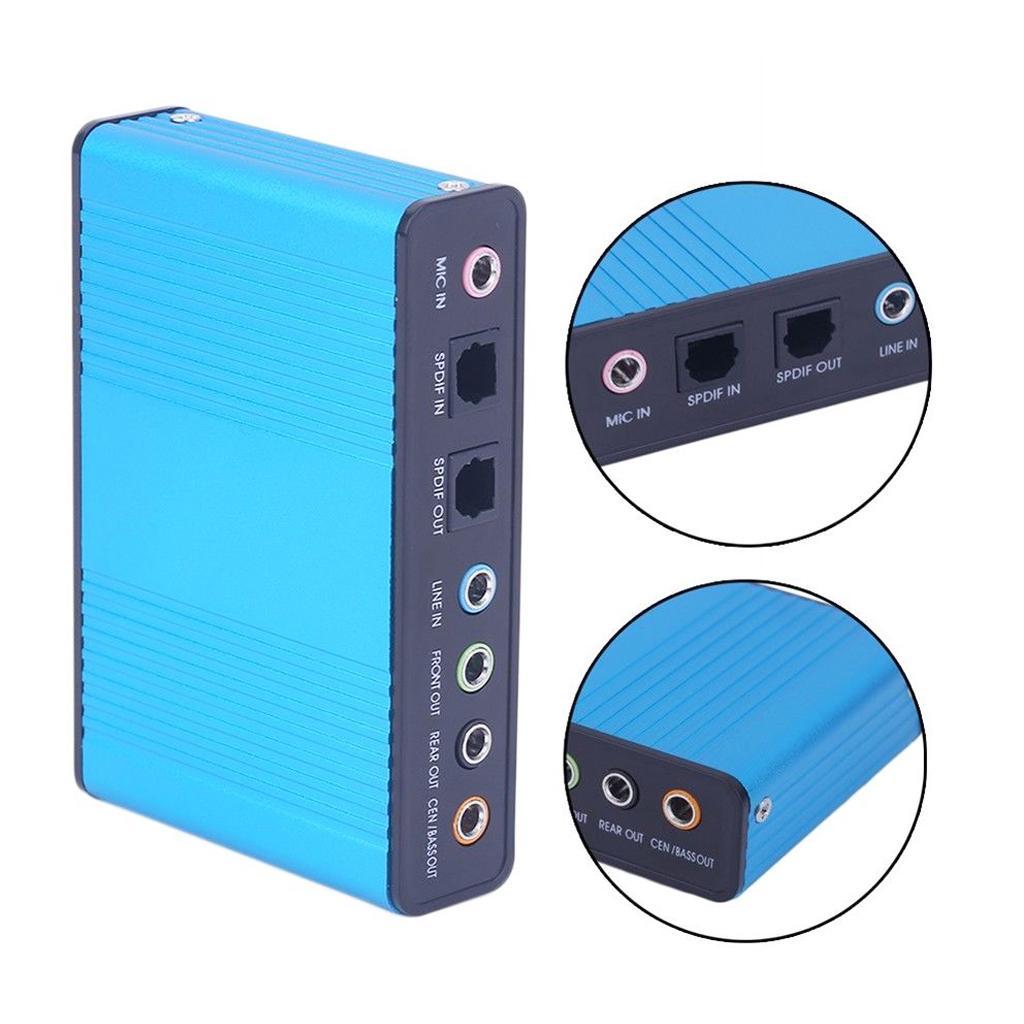 USB External Sound Card 5.1 Surround Sound Optical Audio Sound Card,