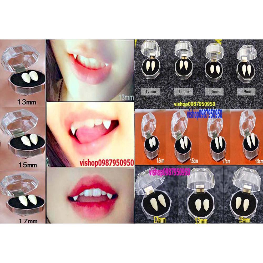 Răng nanh-răng khểnh giả cao cấp 13mm TẶNG KÈM KEO GẮN