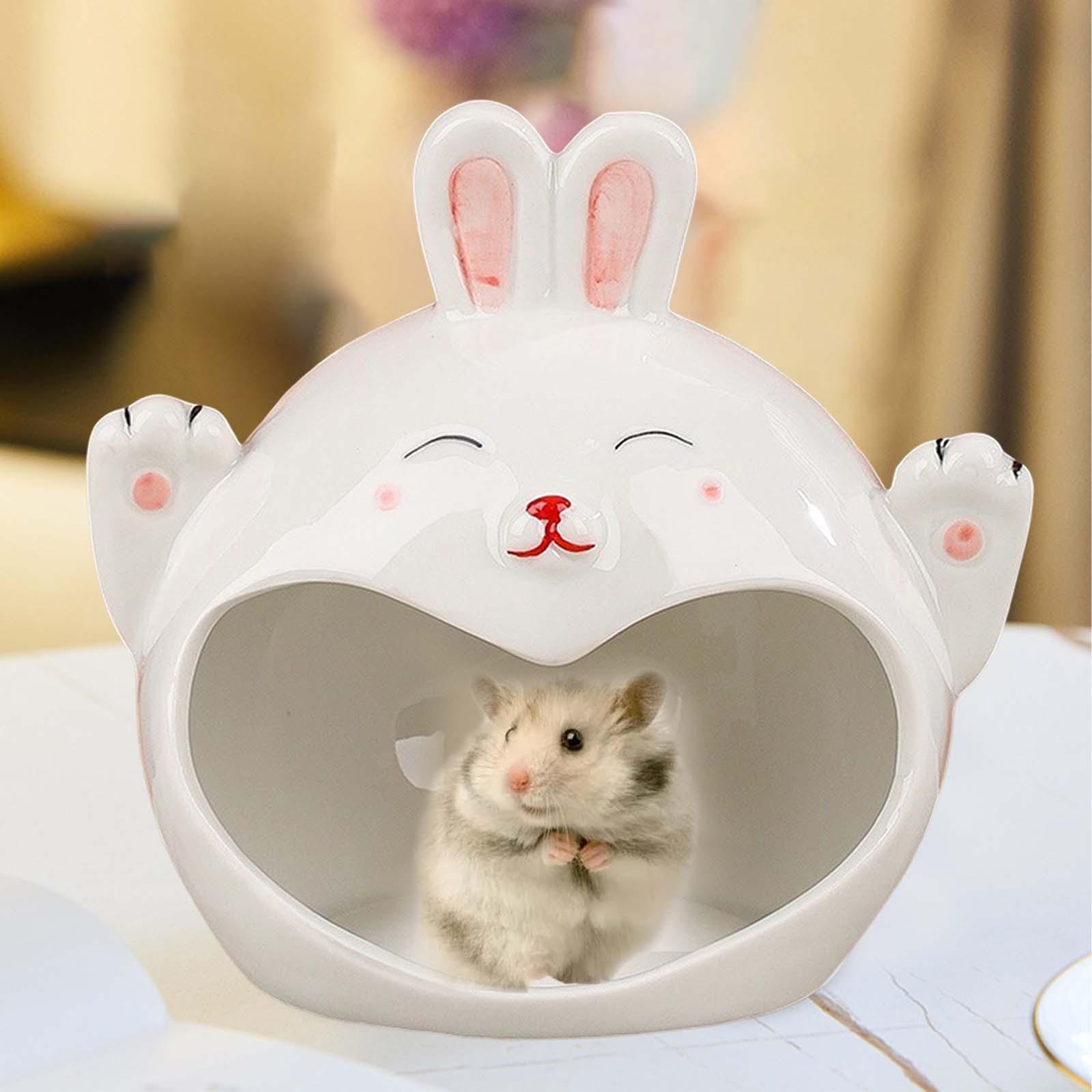 Hamster Sleeping Cave Bed Bear Shape Nest for Small Pet #1