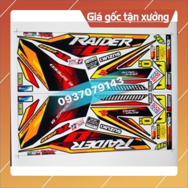 Tem rời Raider Fi 150 tem chống nước ko bay màu