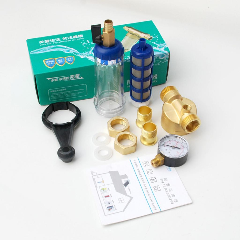 Household Mesh Spin Down Water Filter System Sediment Water Filter 1/2inch