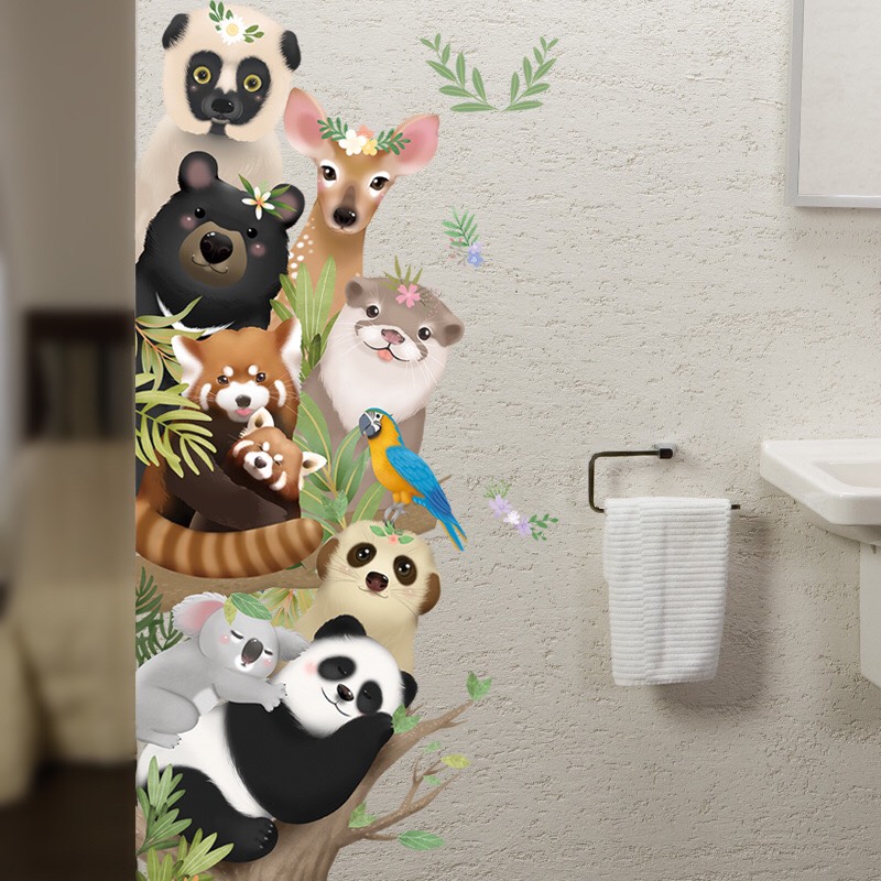 Decal trang trí tường - Những người bạn thú dễ thương