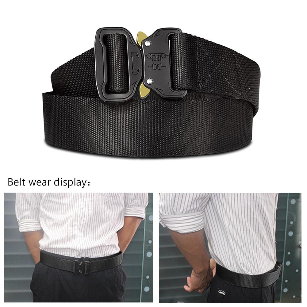 Có Thể Điều Chỉnh Nylon Cosplay Dây Lưng Ngoài Trời Săn Bắn Đi Bộ Dụng Cụ Nam Quân Sự Chiến Đấu Đai Lưng Co Giãn Chất Lượng Cao, Chịu Mài Mòn