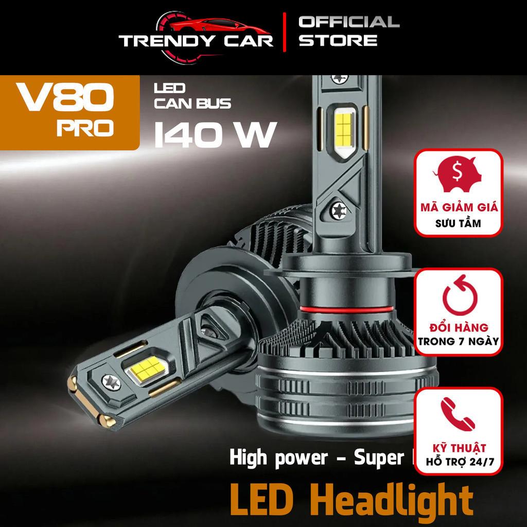 Đèn Led V80 Công nghệ mới 2024 Lõi tản nhiệt đồng kép có nước tản nhiệt Công suất 140W Tuổi thọ 30000h ánh sáng trắng 6K