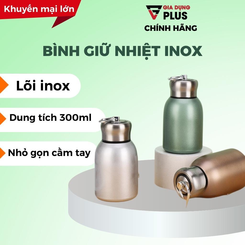 Bình nước giữ nhiệt cầm tay mini, ly giữ nhiệt inox dung tích 300ml giữ nhiệt suốt 12 giờ chất liệu cao cấp cực tiện