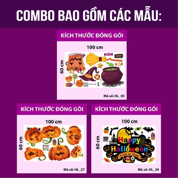 DECAL TRANG TRÍ HALLOWEEN COMBO SỐ 5