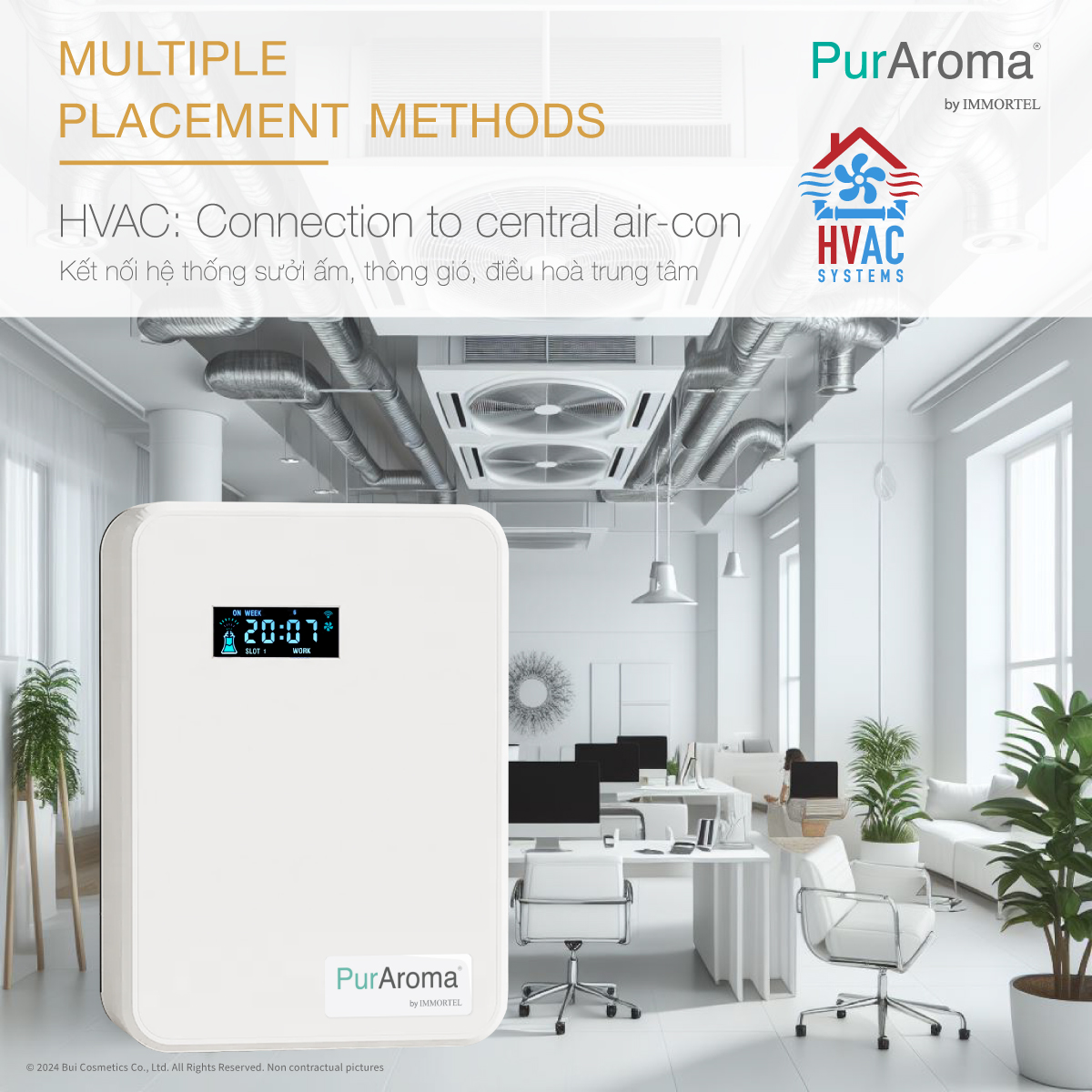 Máy Khuếch Tán Tinh Dầu Chuyên Nghiệp PurAroma WB 150 - Công Nghệ Nano Tiên Tiến Nhật Bản