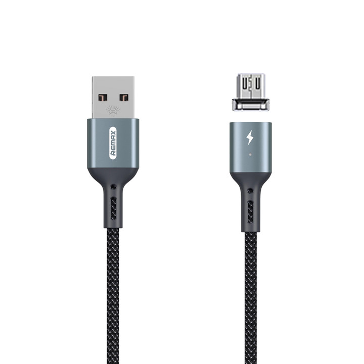 Cáp sạc nhanh Nam Châm cổng MicroUSB Remax Cigan Series 3.0A Data Rc-156m - Hàng nhập khẩu