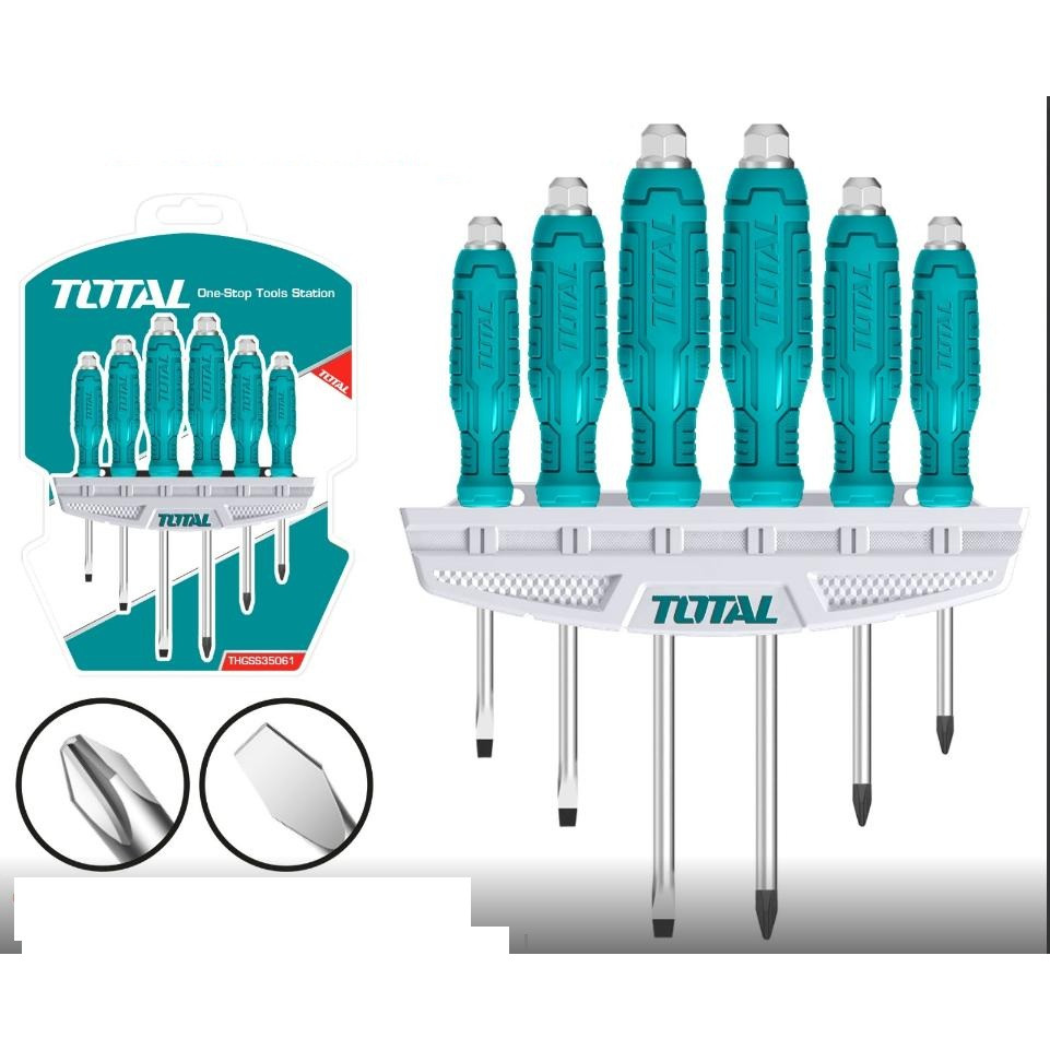 Bộ 6 tua vít đóng xuyên TOTAL THGSS35061