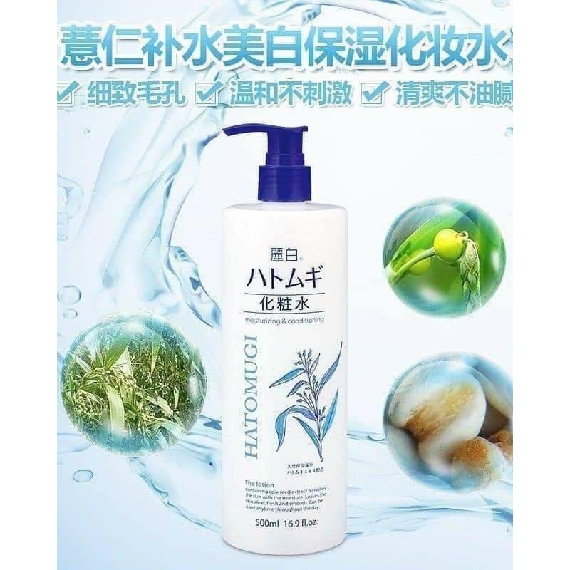 Nước Hoa Hồng Ý Dĩ HATOMUGI 500ml