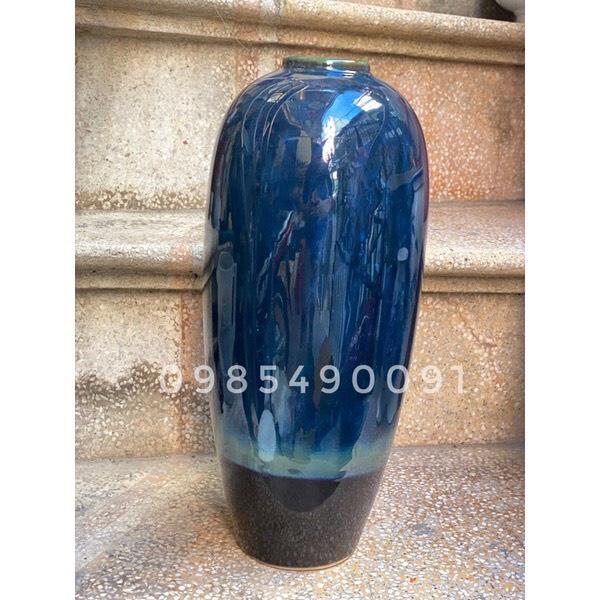 Lọ Cắm Hoa, Lọ Hoa Dáng Bom Kích Thước 30cm - 40cm Miệng Nhỏ Sang Trọng, Tinh Tế