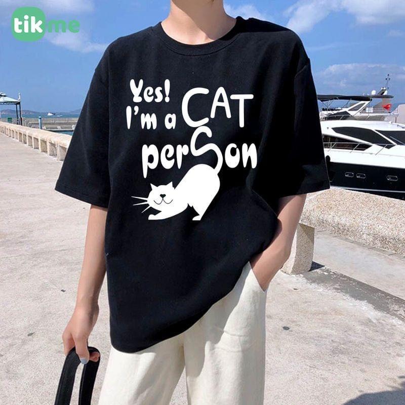 ÁO THUN UNISEX NAM NỮ I am cat