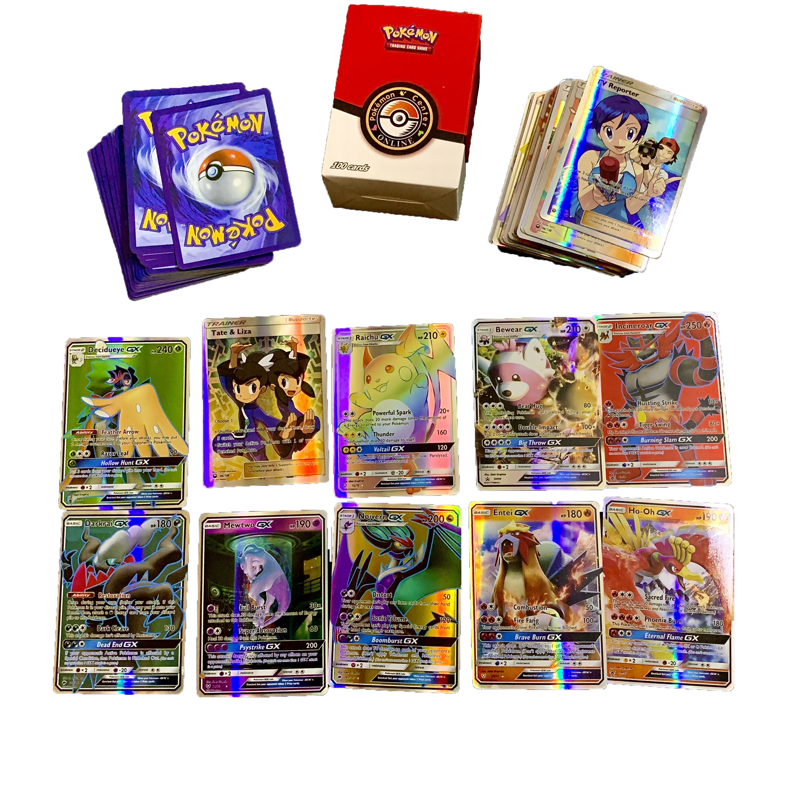 Bộ Thẻ Bài Chơi Pokemon 100 Thẻ Chơi Đối Kháng New Đẹp