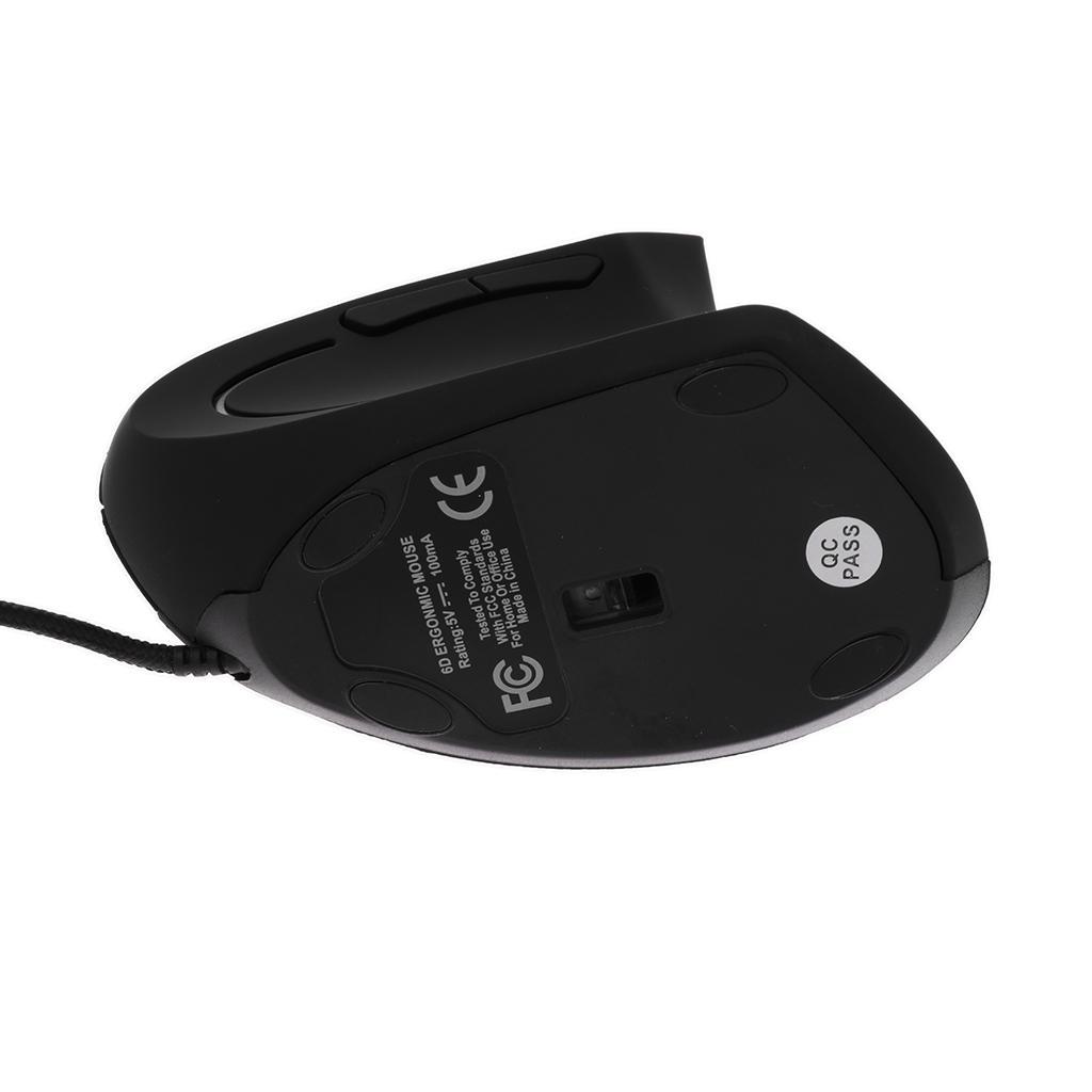 6D 2.4G Wired Optical Gaming Mouse 3200DPI  Vertical Mice