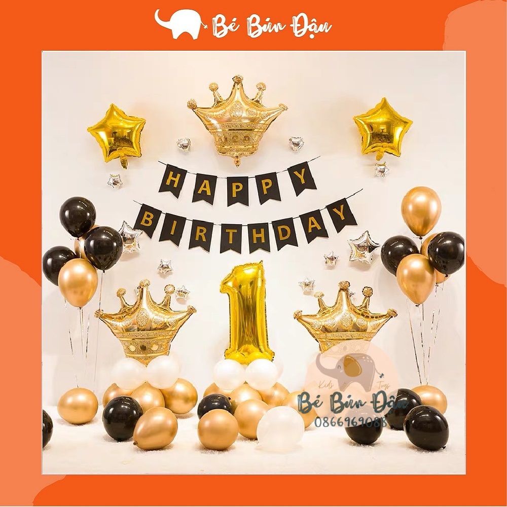 Set Trang Trí Sinh Nhật Cho Bé Trai Bé Gái ComBo Bóng Bay Trang Trí Sinh