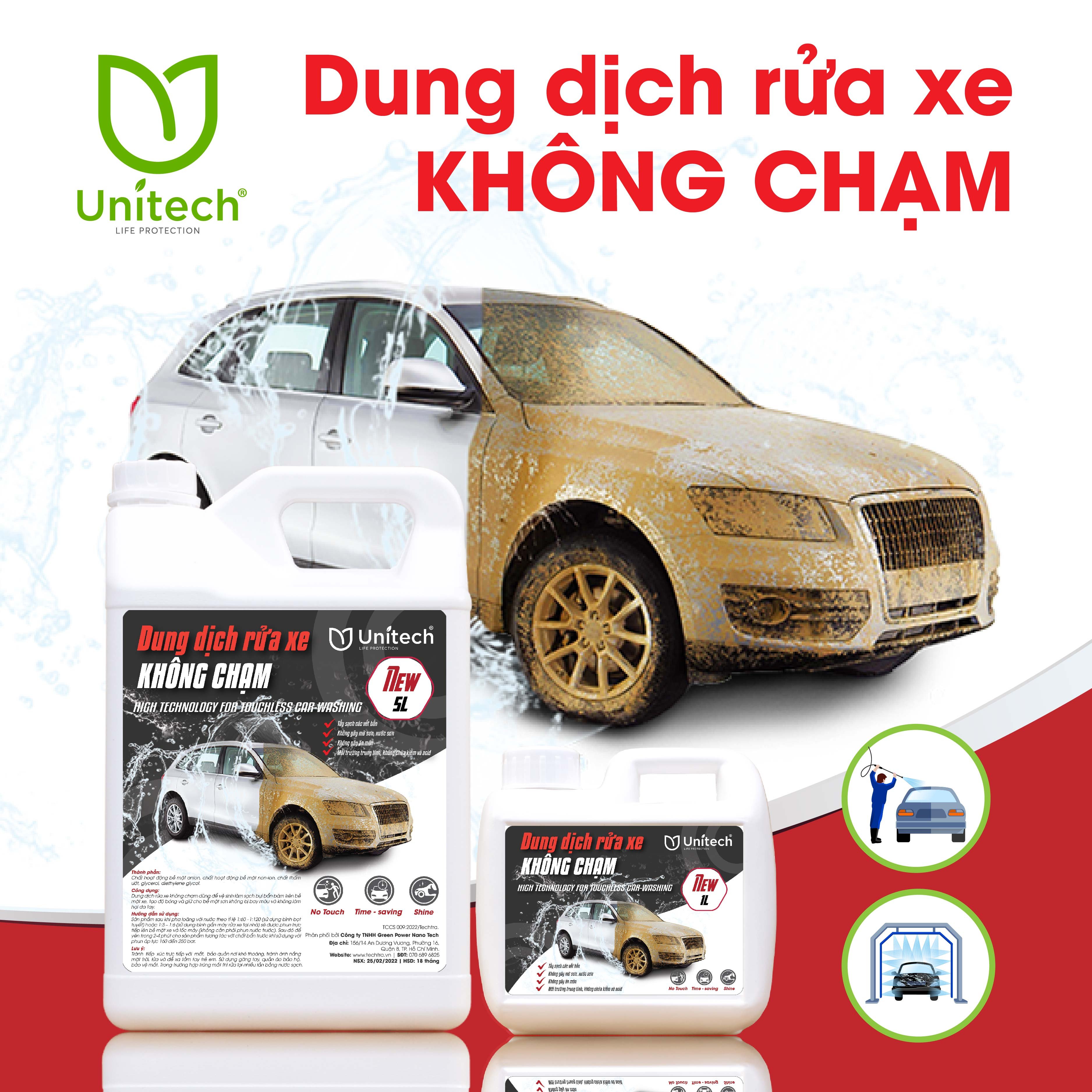 Nước rửa xe không chạm Vũ Gia V5 đậm đặc (5 lít) | Siêu đậm đặc, loại an toàn cho màu sơn xe