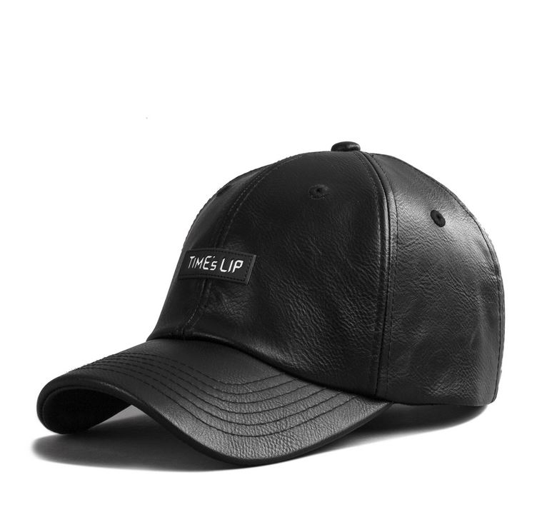 PREMI3R Mũ lưỡi trai Nón LOGO PATCH màu đen Mũ lưỡi trai phong cách hàn quốc nón thương hiệu chính hãng