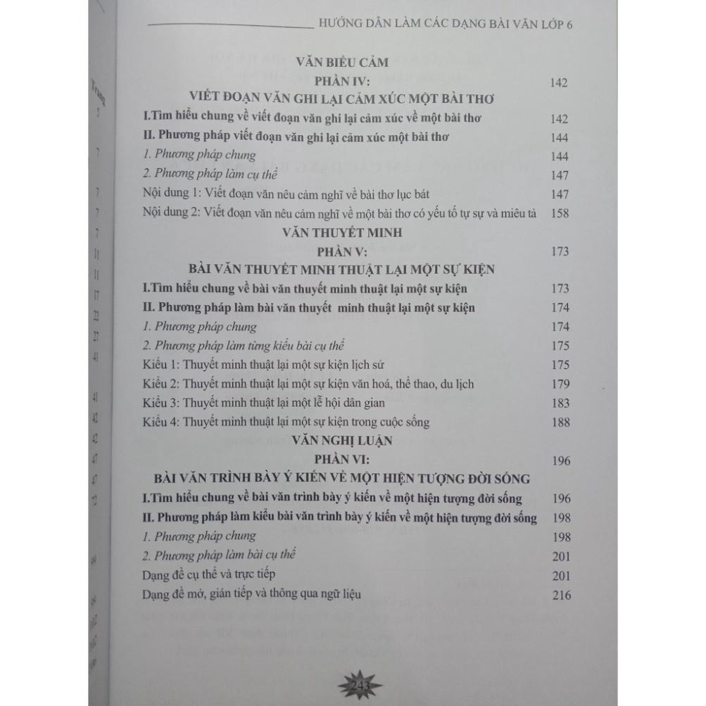 Sách - Hướng dẫn làm các dạng bài văn lớp 6 ( dùng chung cho 3 bộ sách )