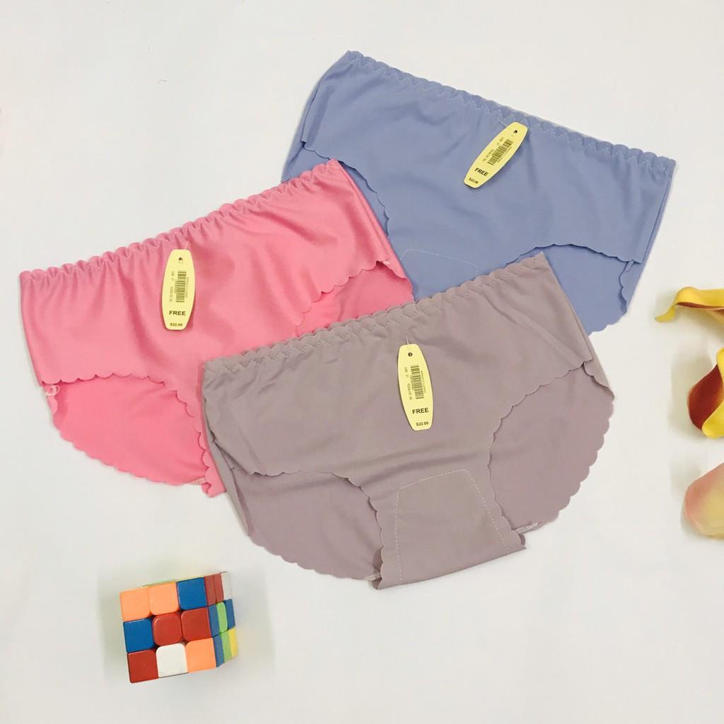 Quần lót nữ ️Combo 5 Quần lót thun lạnh đúc su - Quần chip siêu nhẹ cạp viền