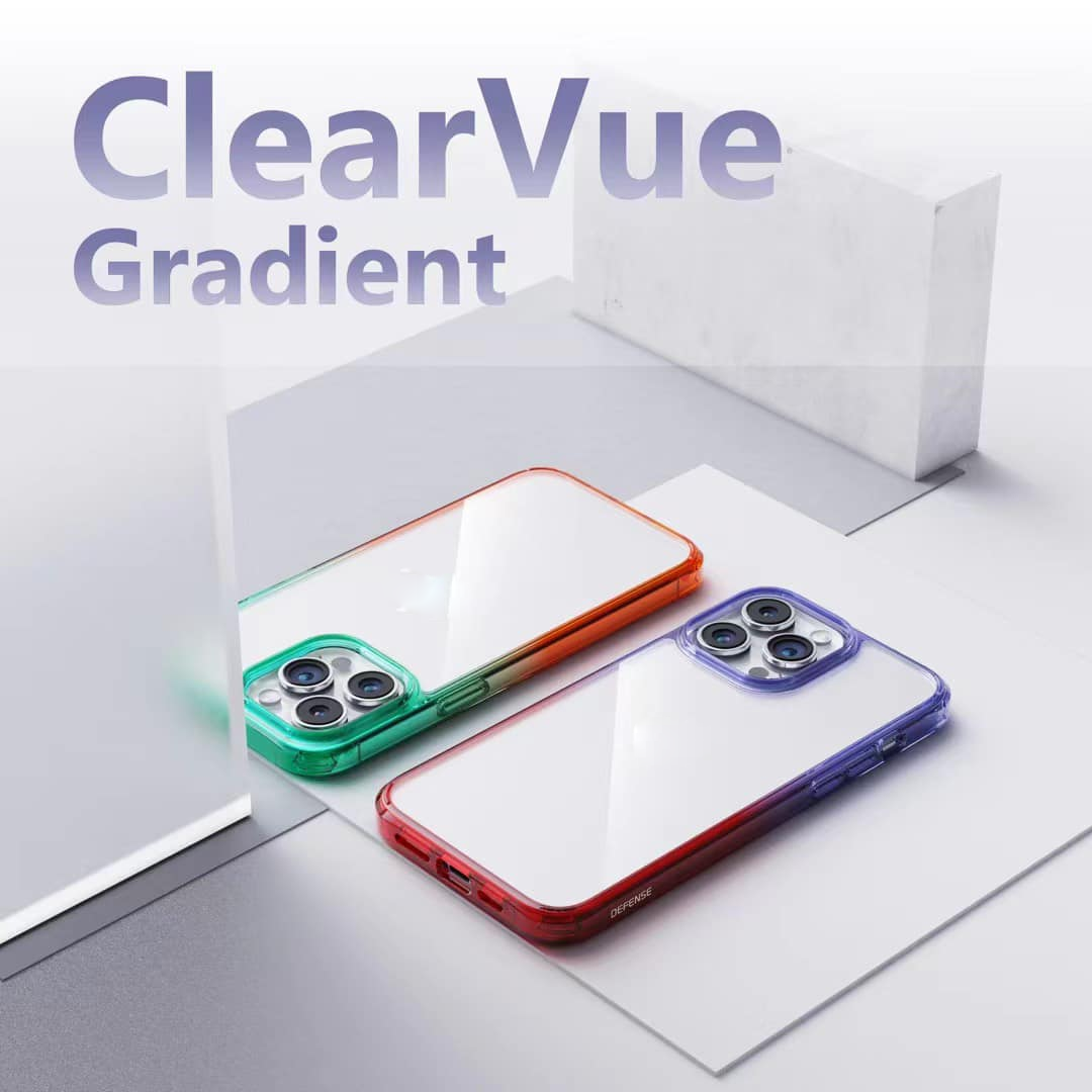 Ốp lưng chống sốc cho iPhone 13 / 13 Pro / 13 Pro Max / 14 / 14 Plus / 14 Pro / 14 Pro Max hiệu Likgus Gradient Clear - Thiết kế thời trang, chống chịu mọi va đập, gờ bảo vệ camera - Hàng nhập khẩu