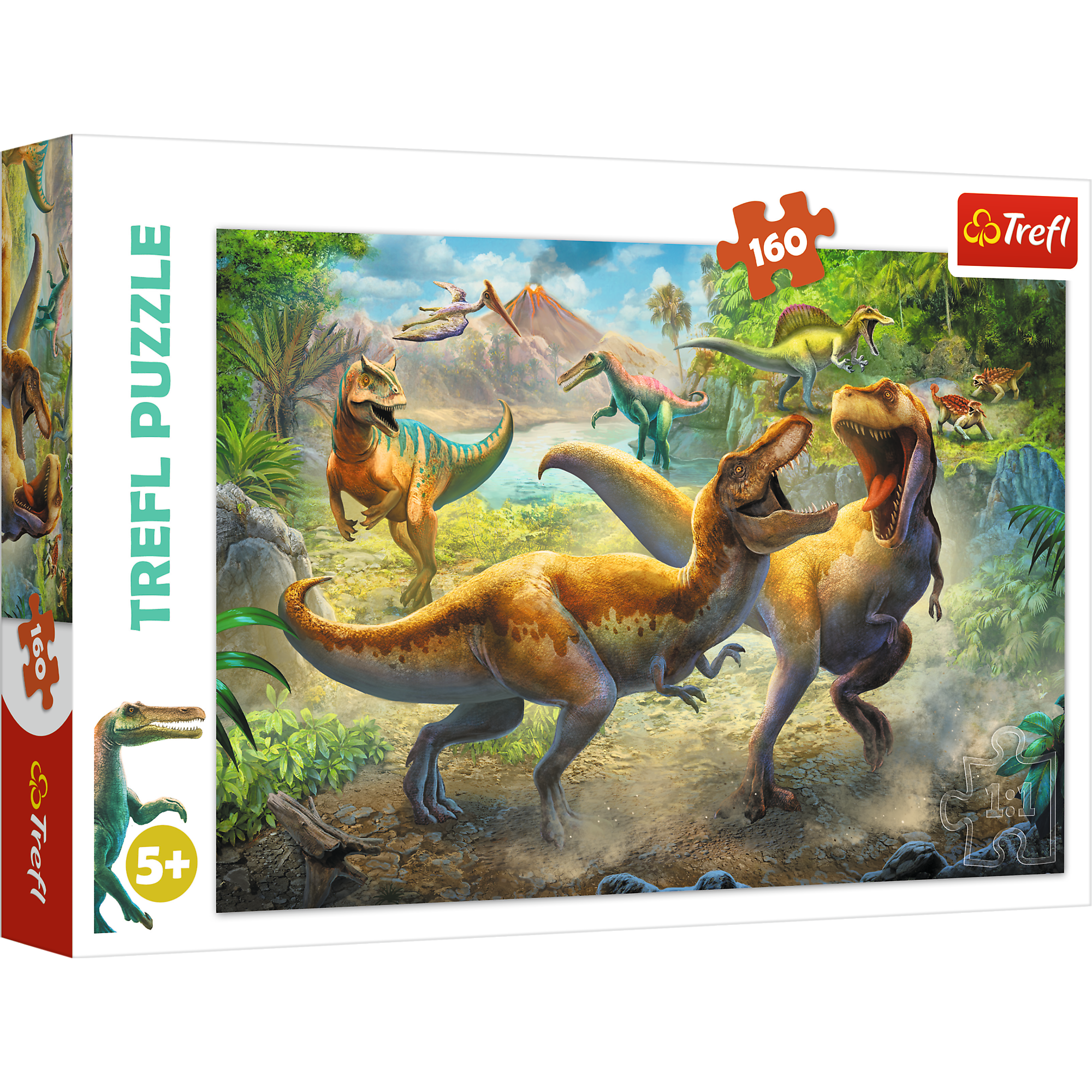 Tranh ghép hình puzzle 160 mảnh Khủng long Tyrannosaurus Trefl 15360