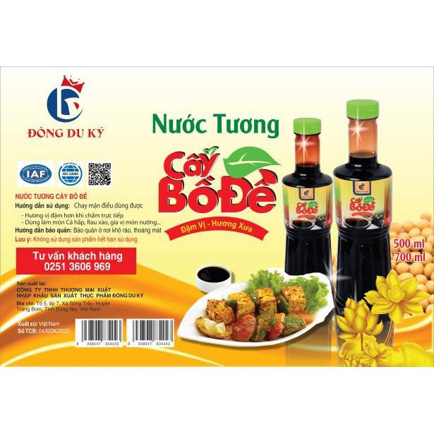 [MUA 2 TẶNG 1]  [OCOP]  Nước tương Cây Bồ Đề  700ml