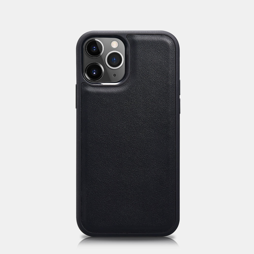 Ốp lưng / bao da 2 trong 1 iPhone 12 Pro iCarer Nappa leather Wallet - Hàng chính hãng