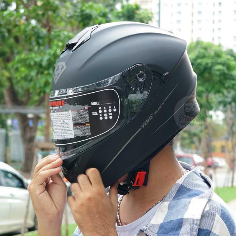 Mũ nón bảo hiểm fullface Yohe 981 Đen nhám