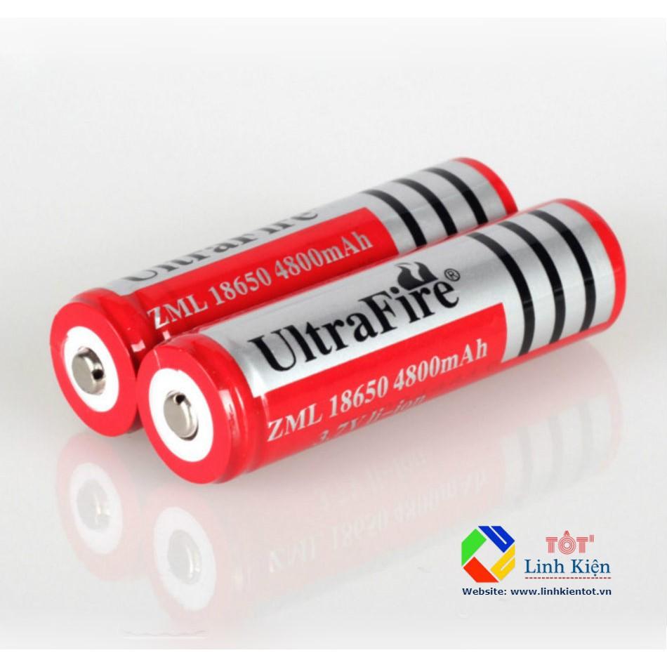 Pin Sạc Ultra Fire 18650 4200mAh Kích Thước 18x65mm - Pin 3.7V Chuẩn Dung Lượng dùng cho loa phóng thanh, quạt mini...