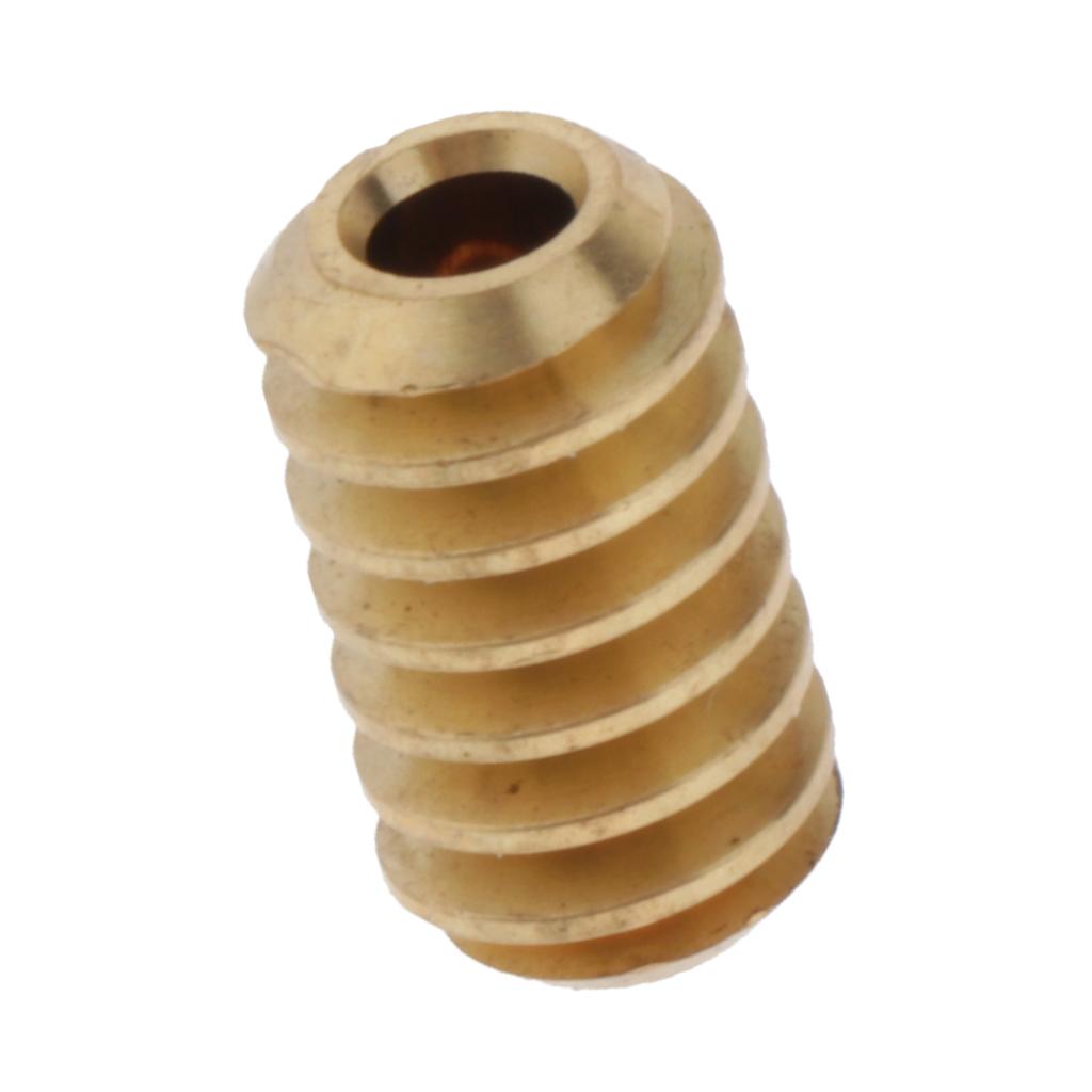 Brass Worm Gear Wheel Bộ Dụng Cụ Trục Bánh Răng 0,5 Modulus Hole 3 Mm Dia 6,7mm