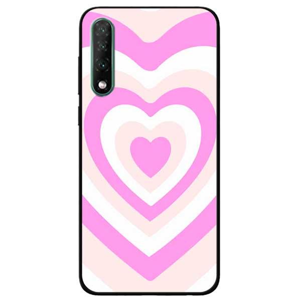 Ốp lưng dành cho Vsmart Live - Tim Cầu Vồng Trắng Hồng