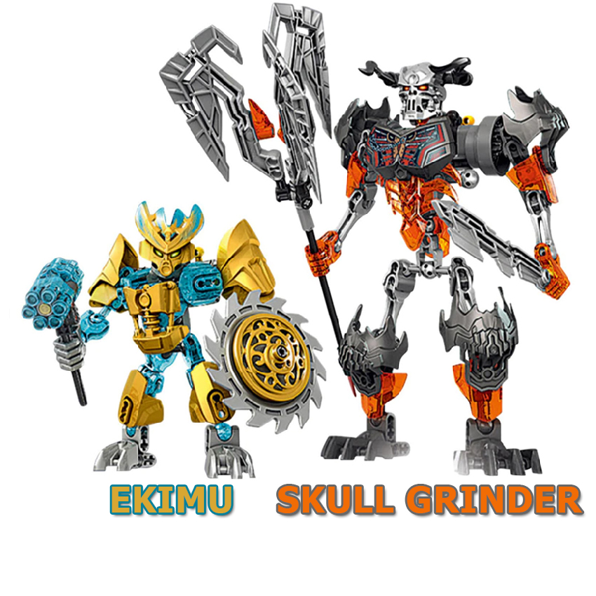 Bộ đồ chơi lắp ráp nhân vật Bionicle 70795 Ekimu vs Skull Grinder 173 mảnh ghép có khớp cử động linh hoạt