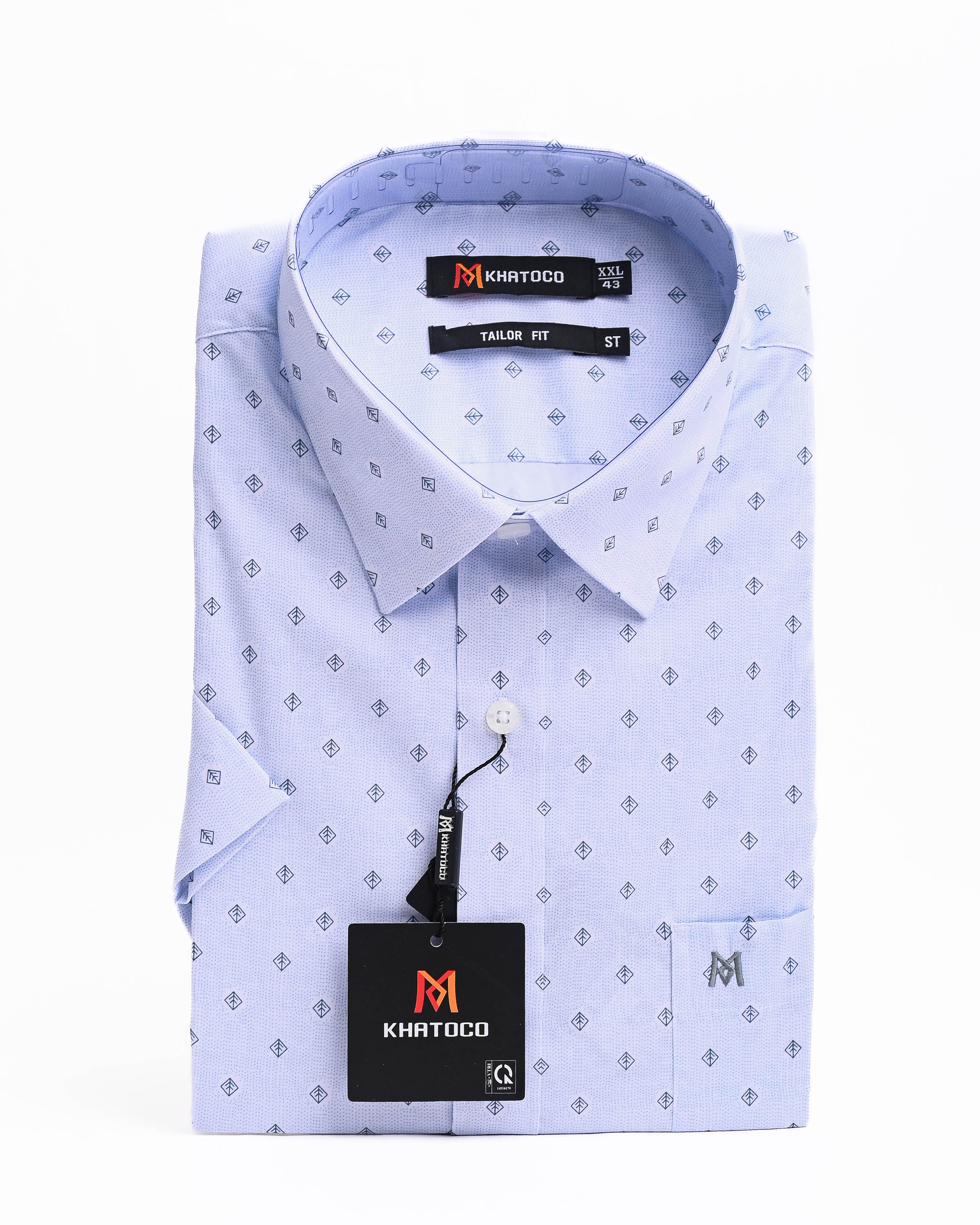 Áo sơ mi tay ngắn Khatoco (S--&gt;2XL)