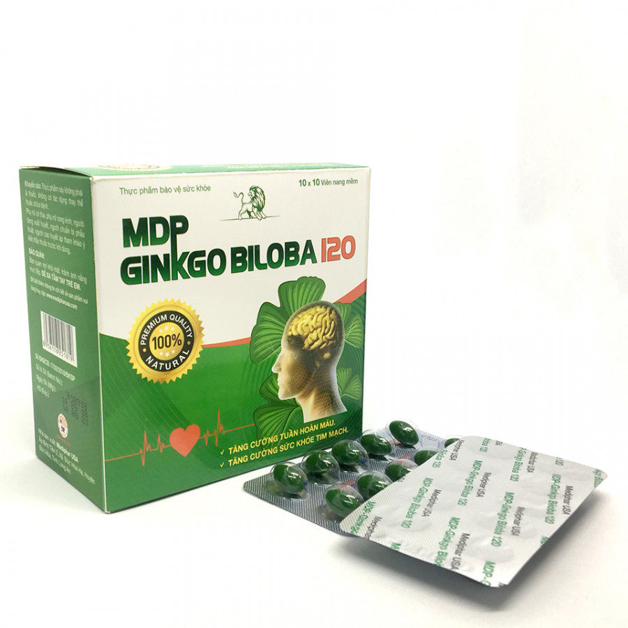 MDP - GINKGO BILOBA 120 Giúp tăng tuần hoàn máu não