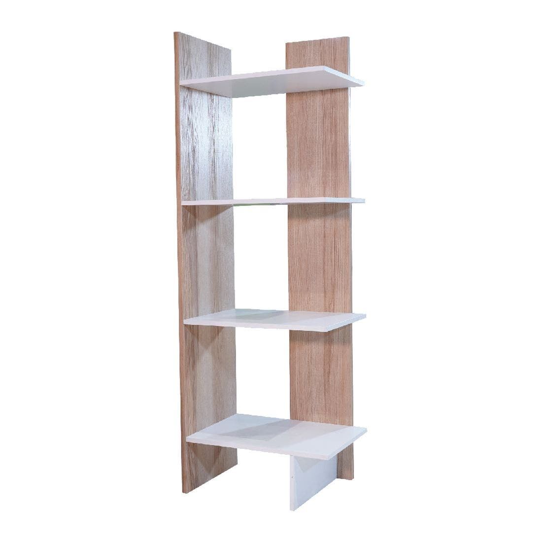 SB Furniture, KC-PLAY, Peak-M Shelf, White and Lindberg Oak, W45XD30XH120 Cm.