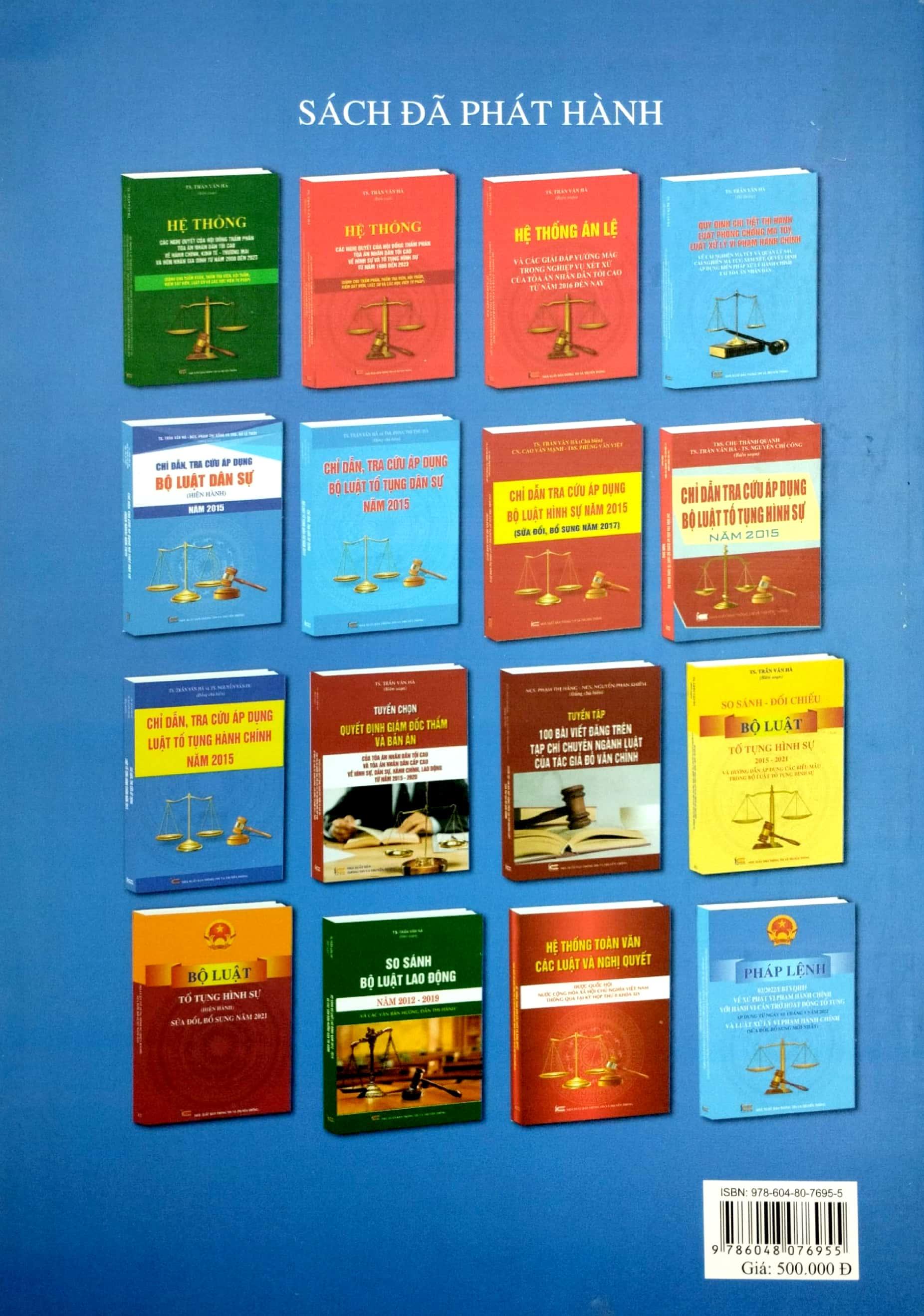 Hệ Thống Các Nghị Quyết Của Hội Đồng Thẩm Phán Tòa Án Nhân Dân Tối Cao Về Dân Sự Và Tố Tụng Dân Sự Từ Năm 1990 Đến 2023