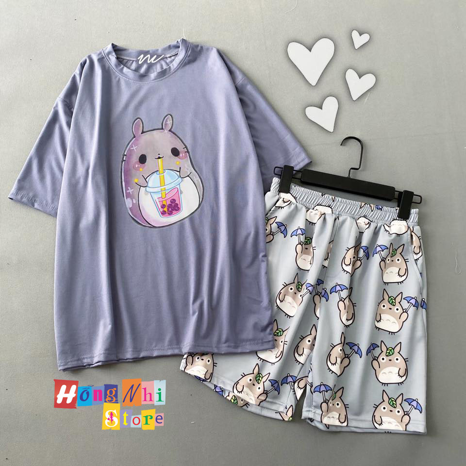 Quần Short Cartoon Unisex Hình Thỏ - Quần Đùi Hoạt Hình Siêu Cute - MM