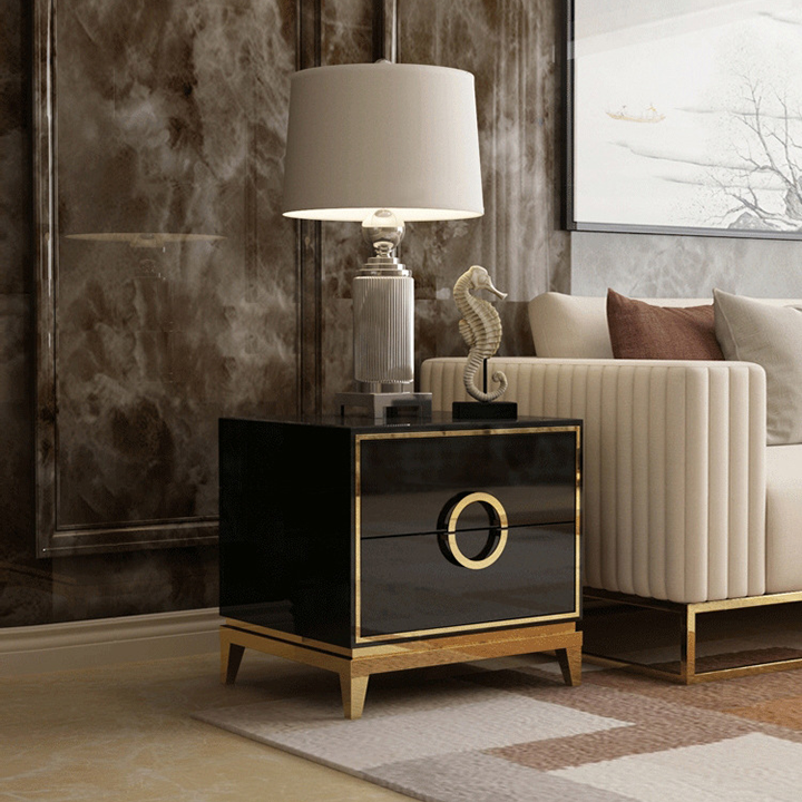 Tủ táp đầu giường 2 ngăn gỗ MDF cao cấp Sơn tĩnh điện Cao cấp - Táp Tủ đầu giường đa năng sang trọng PUK016 Giao màu ngẫu nhiên