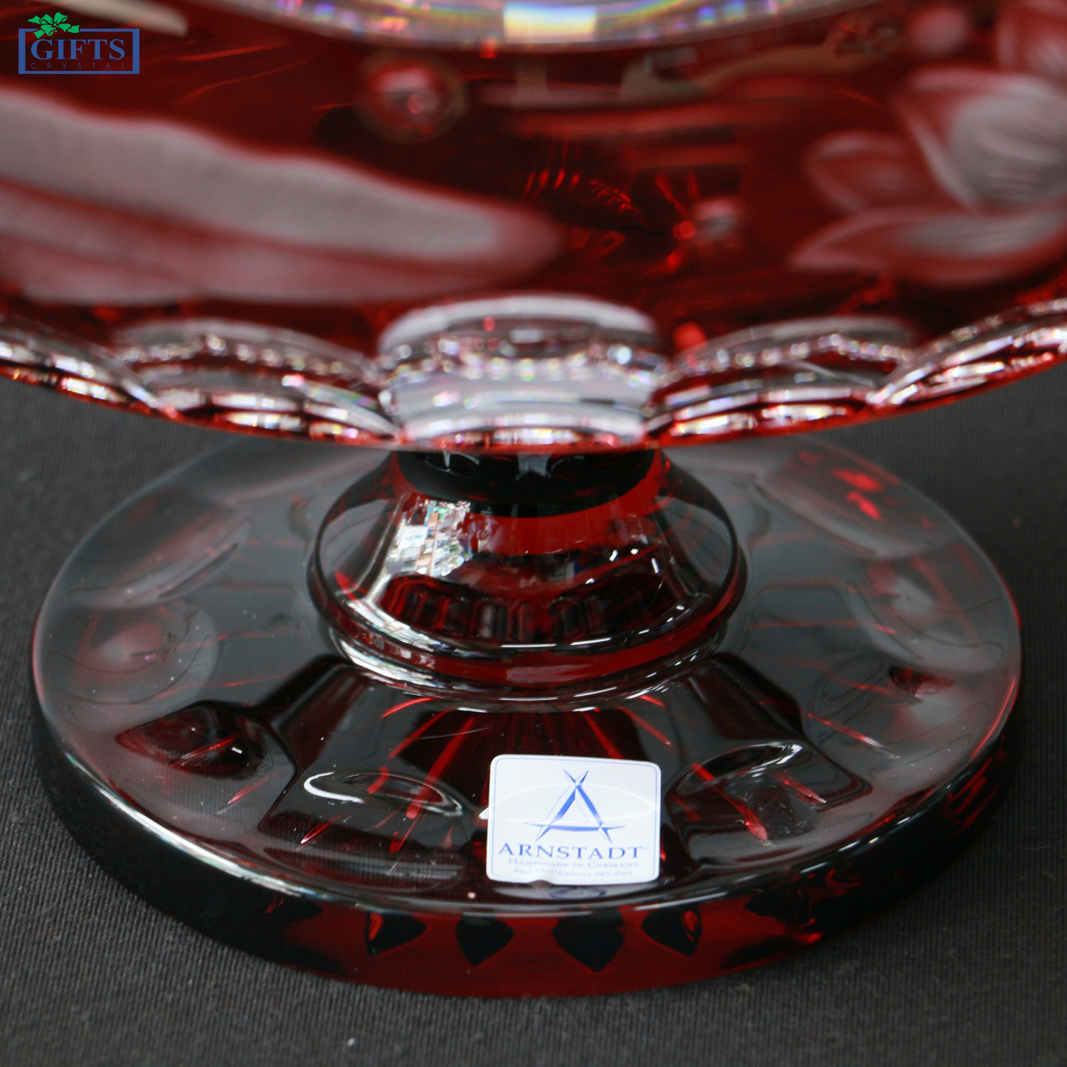 Đĩa Hoa quả Pha lê Màu Lotus Arnnstadt 26cm