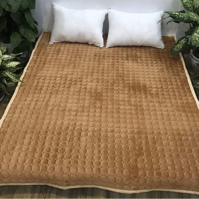 Thảm nỉ trải giường lông cừu cao cấp 3 lớp trải sàn mùa đông siêu ấm