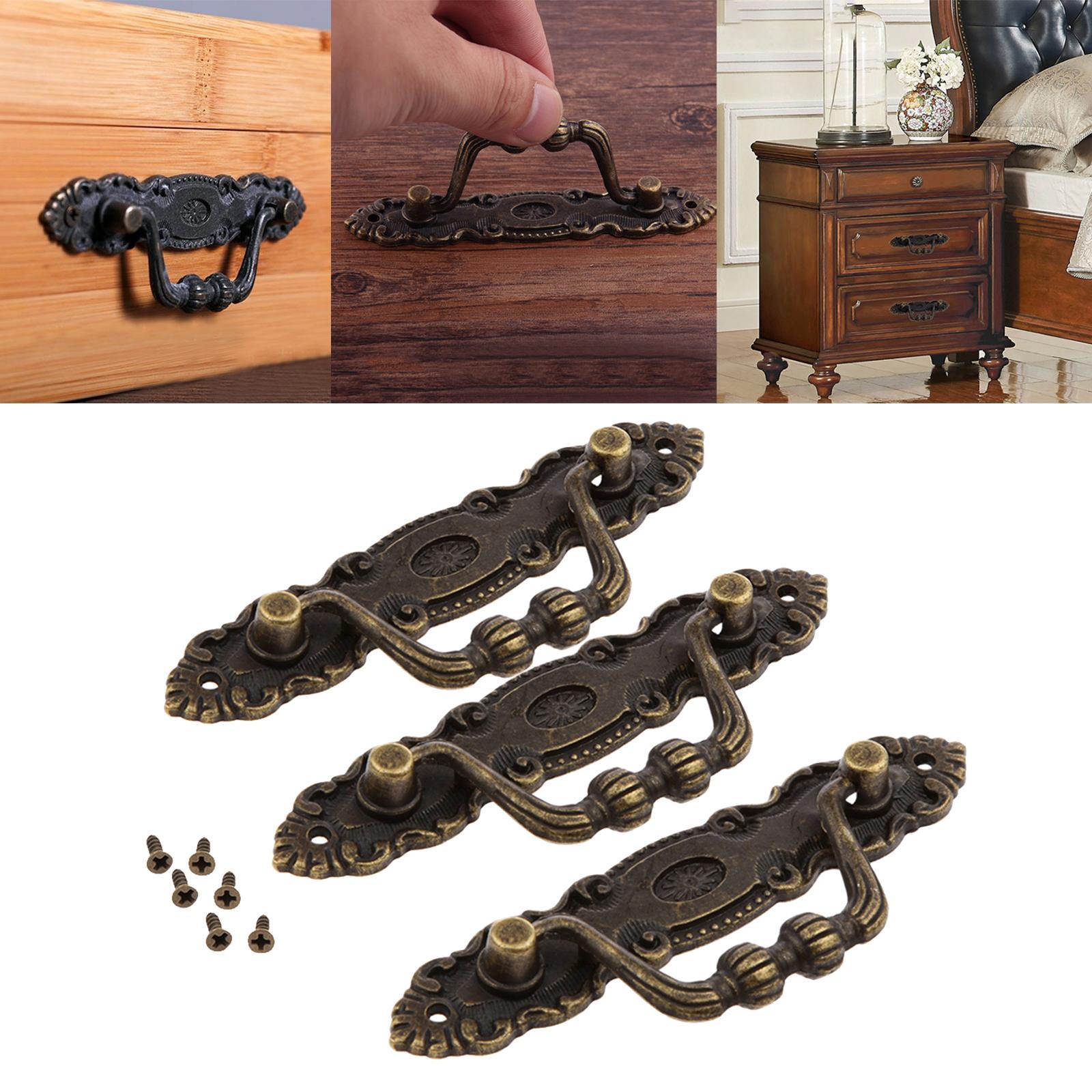 Retro Furniture Pull Handles For Drawer Door Cabinet Jewelry Box