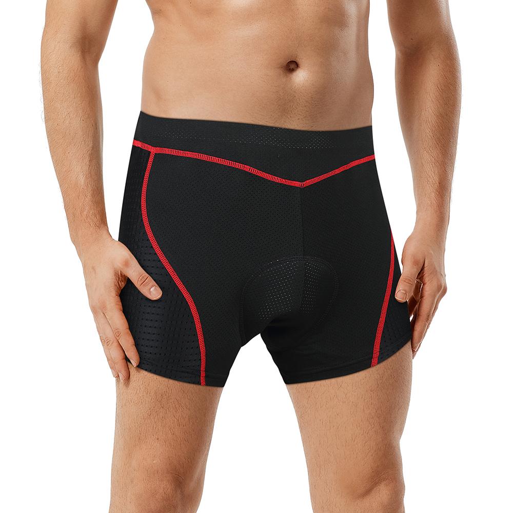 Wosawe Men Cycling Shorts Gel Padded MTB Bicycle Bike Underwear Shorts Breathable Quick Dry Biking Shorts