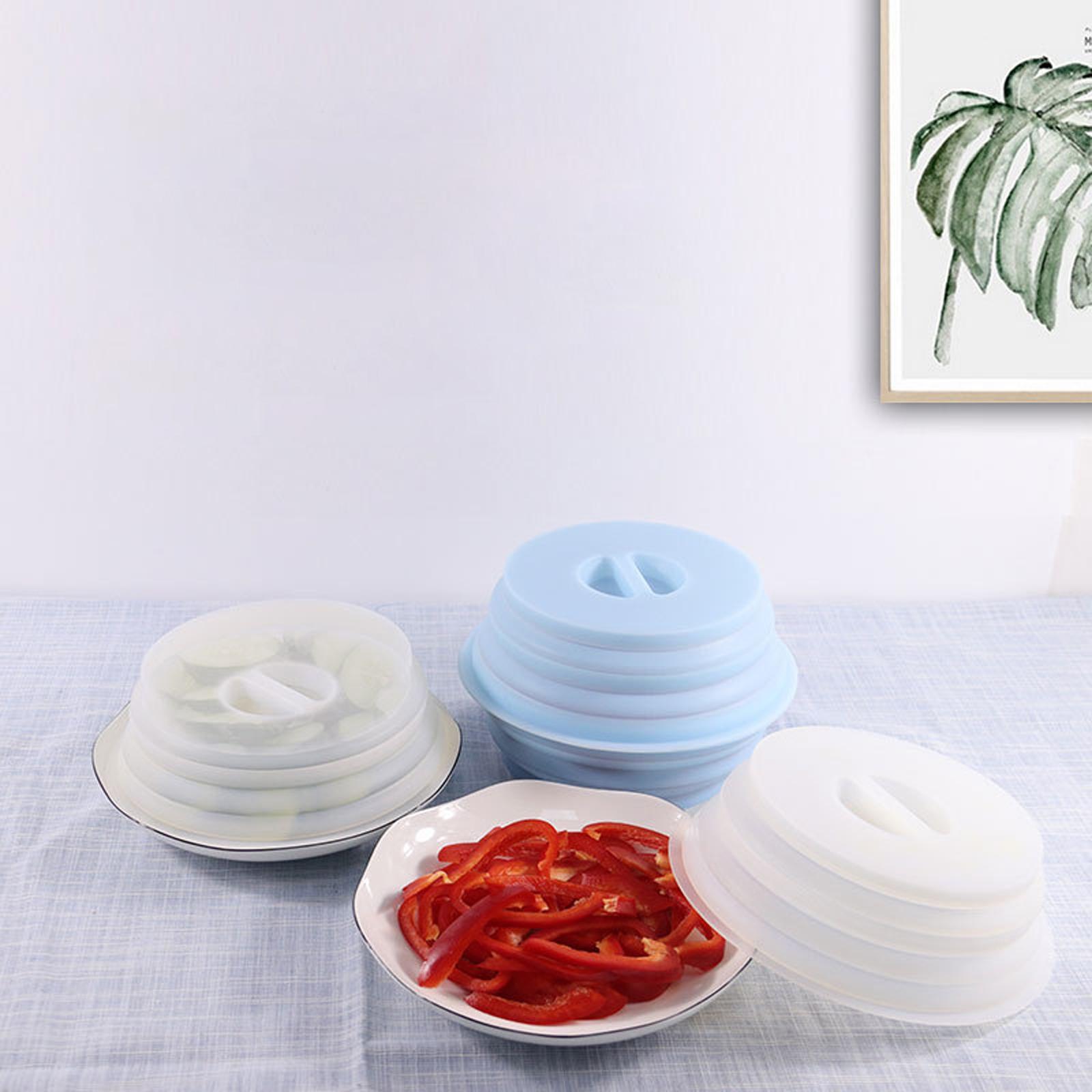 Folding Microwave Splatter Cover Plate Cover for Fruit