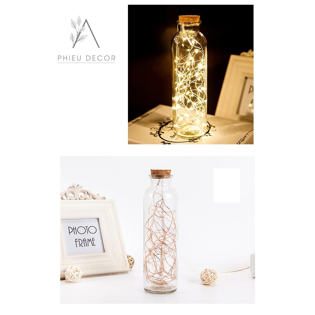 Đèn Fairy Light Kèm Lọ Thỷ Tinh Decor Phòng Ngủ Vintage