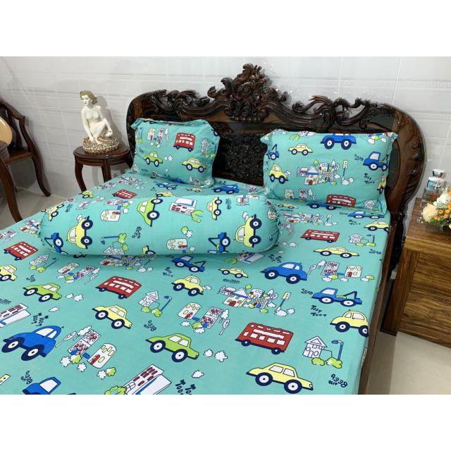 GA CHỐNG THẤM COTTON THUN NANO KHÁNG KHUẨN LOẠI TỐT - HÌNH XE