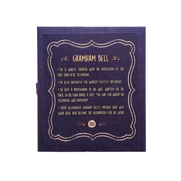 Bookmark gỗ nam châm Graham Bell