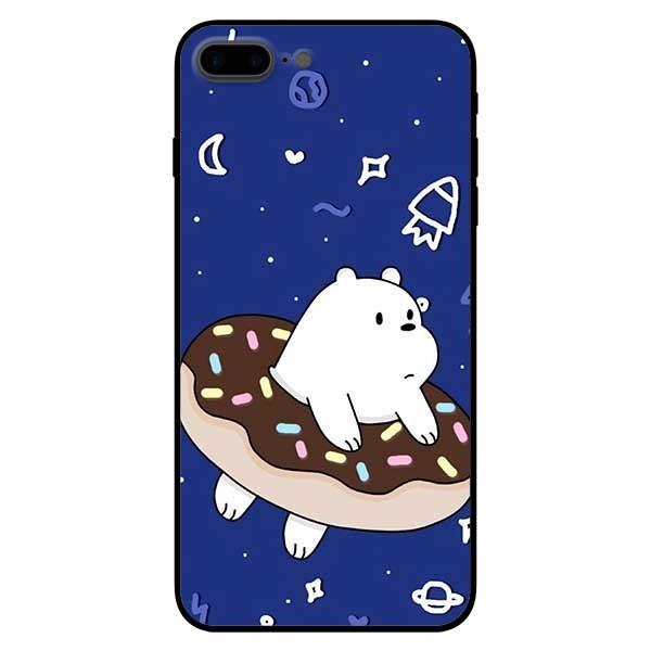 Ốp lưng dành cho iPhone 7 / iPhone 8 - iPhone Se 2020 - 7 Plus / 8 Plus mẫu Gấu Trắng Donut
