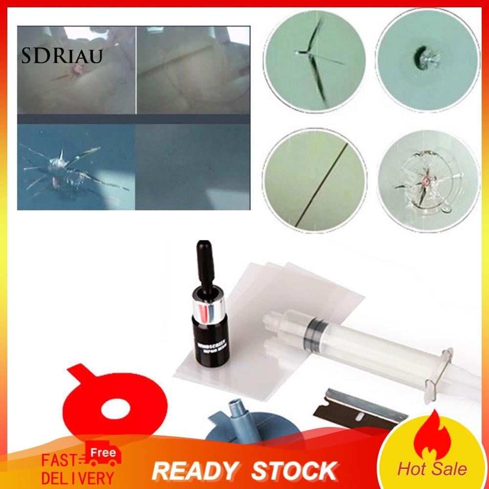 Bộ Dụng Cụ Sửa Chữa Kính Chắn Gió Xe Hơi Chip Bullseye Diy