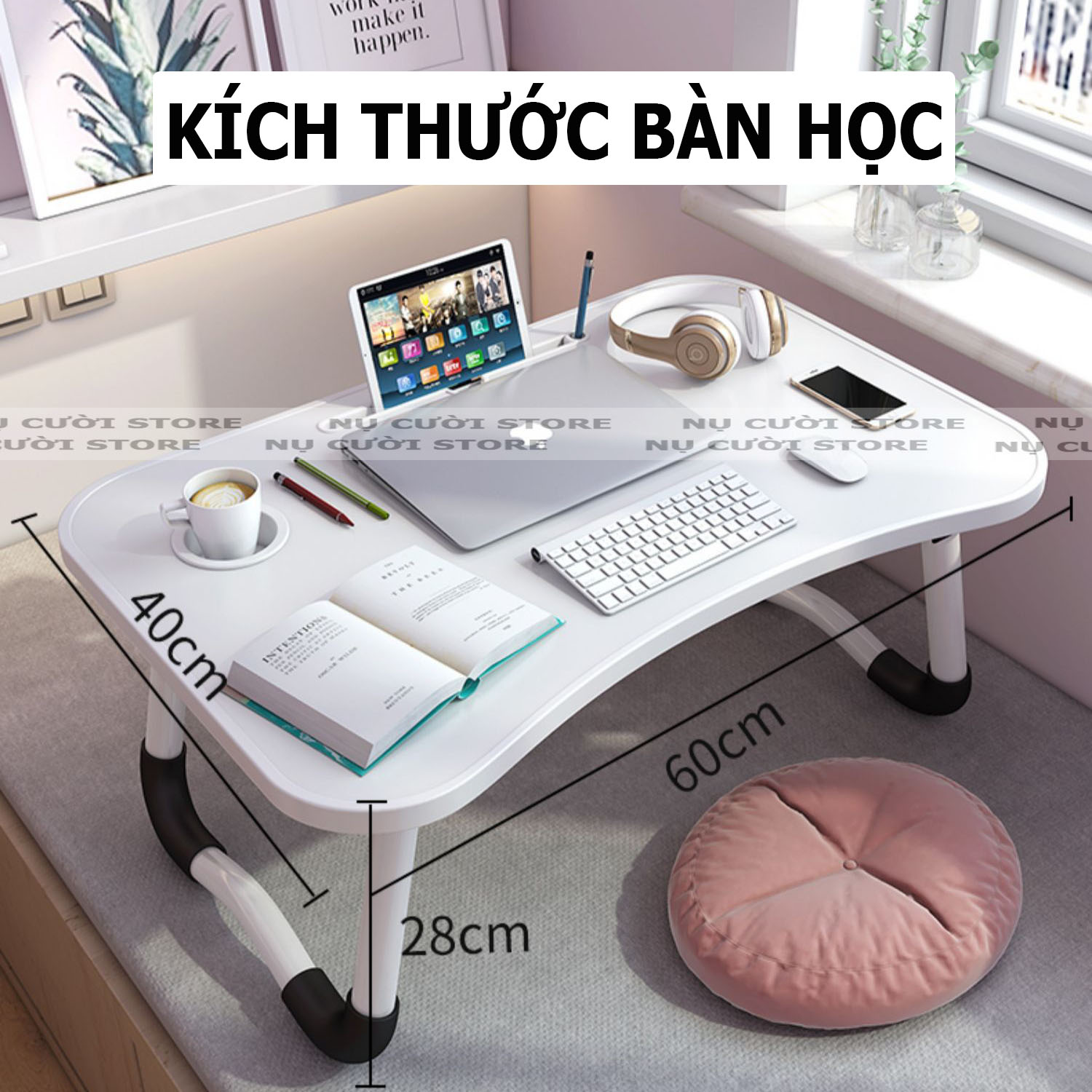 Bàn Học, Bàn Làm Việc; Bàn Học Gấp Gọn; Bàn Học Trên Giường - Hàng Nhập Khẩu