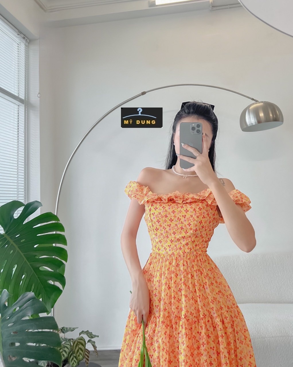 ĐẦM MAXI HOA NHÍ TRỄ VAI- NHẸ NHÀNG, NGỌT NGÀO-SANG TRỌNG, HÀNG THIẾT KẾ LOẠI 1, ĐẸP TỪ CHẤT ĐẾN FORM. SỜ VÀO CÁI LÀ MÊ LIỀN